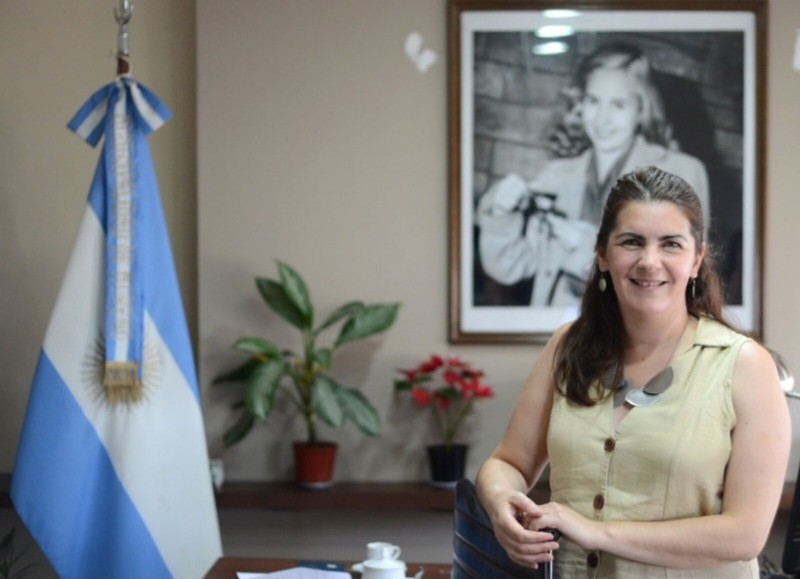 La intendente de Moreno, Mariel Fernández.
