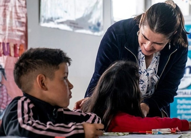La intendente de Moreno, Mariel Fernández.