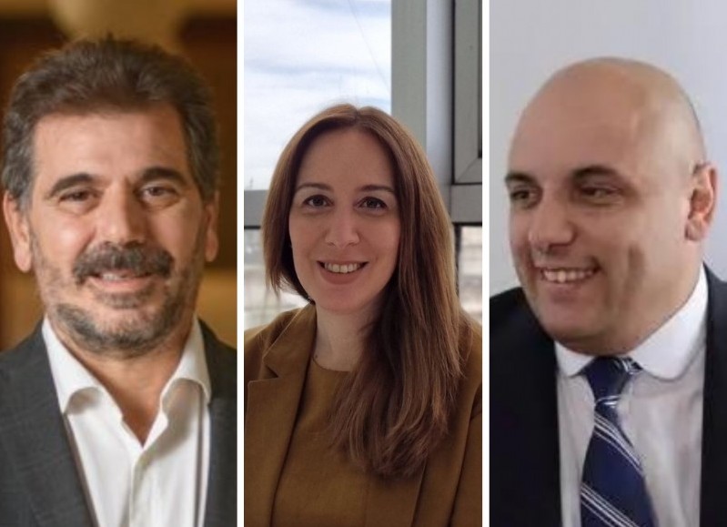 Cristian Ritondo, María Eugenia Vidal y César "Tuta" Torres.