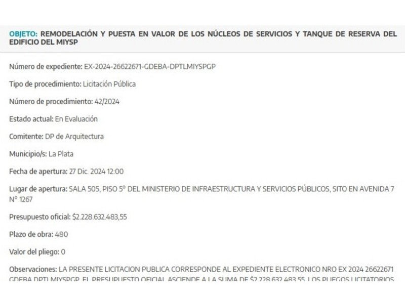 Mientras los bonaerenses luchan contra la pobreza y el desempleo, el Gobierno provincial ha decidido destinar esta cifra millonaria a una obra de infraestructura.