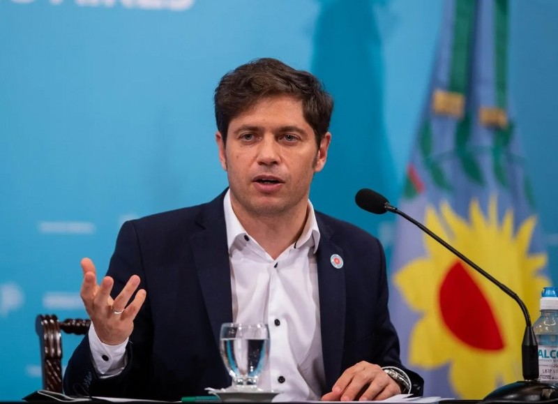 El gobernador bonaerense Axel Kicillof.