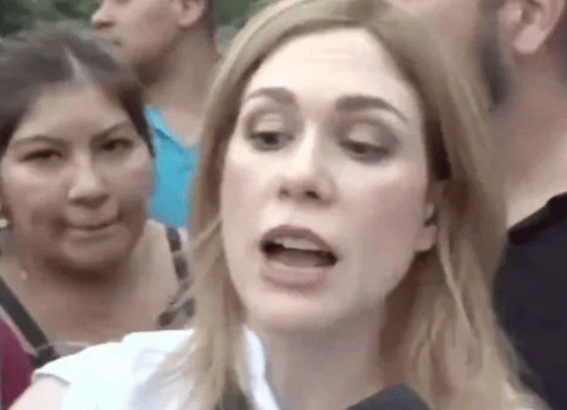 La diputada de La Libertad Avanza (LLA), Lilia Lemoine, en la manifestación de Moreno, siendo una total "oportunista".