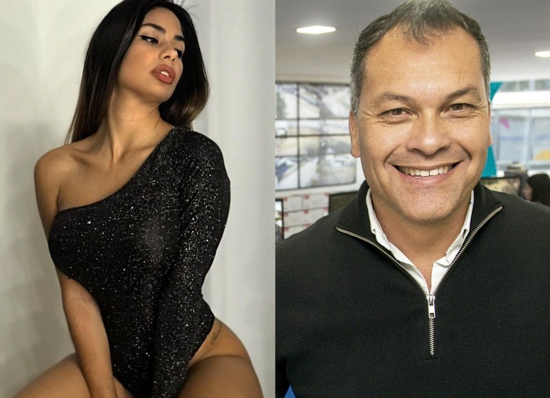 La ex Gran Hermano, Daniela Celis, y el ex intendente de Moreno (provincia de Buenos Aires), Walter Festa.