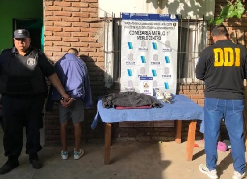 En el operativo se detuvo a Tomás Barco. Se incautó, además, una pistola marca Bersa calibre 380, serie A77051.