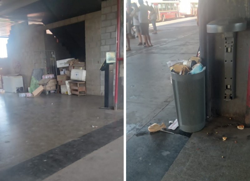 La estación donde caminan los vecinos.