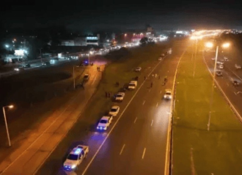 Ocurrió este miércoles por la tarde, en la Autopista Oeste.