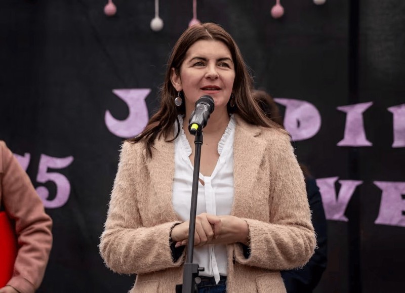 La intendente de Moreno, Mariel Fernández.