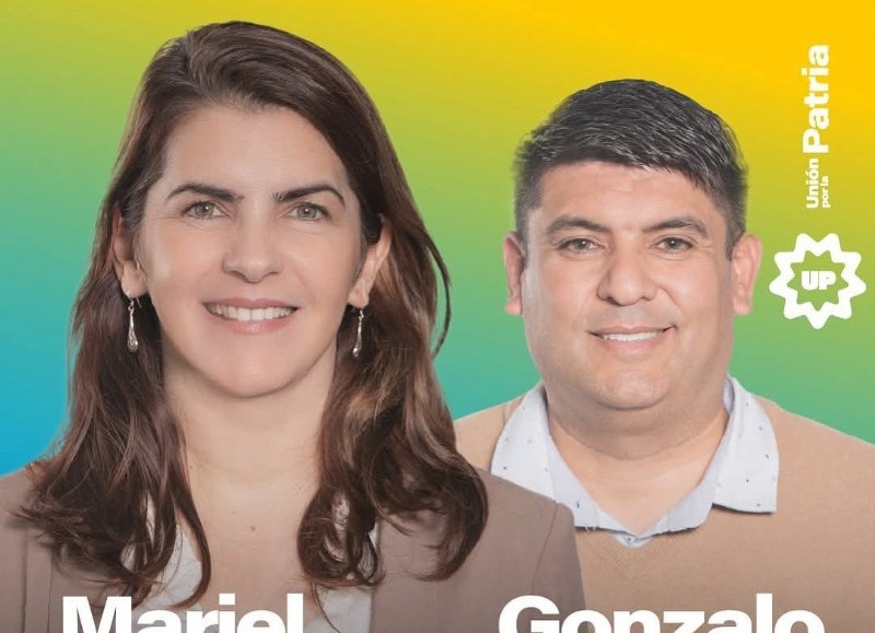 La intendente Mariel Fernández y el concejal Gonzalo Galeano.