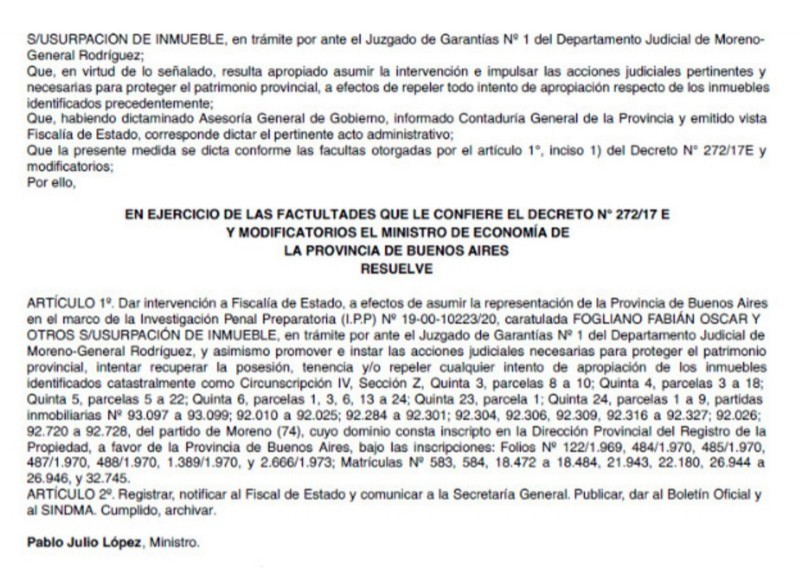 Más datos del expediente.