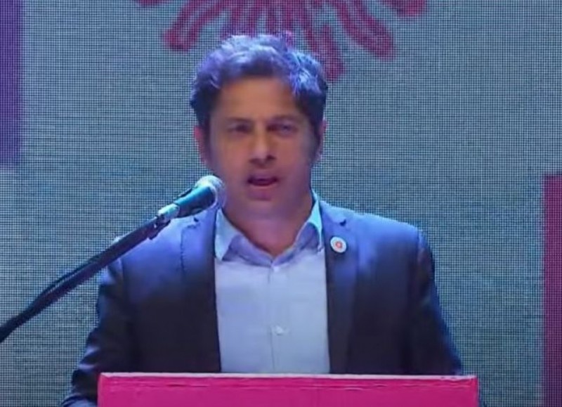 El gobernador bonaerense Axel Kicillof.