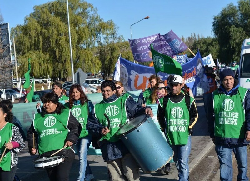 Una de las tantas manifestaciones de ATE Moreno en la ciudad.