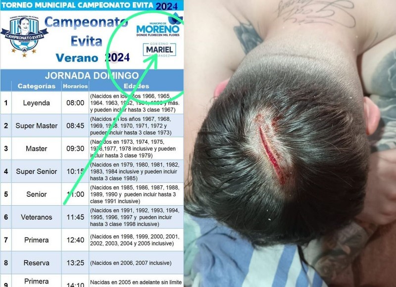 Imágenes de los disturbios.