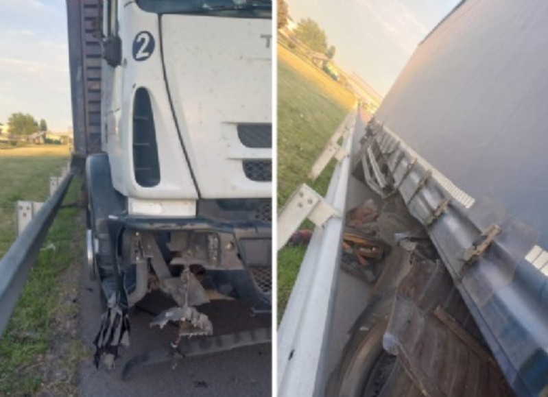La camioneta era conducida por un hombre de 45 años y el acompañante bajó del rodado para poner la rueda de auxilio.