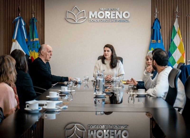 La intendente de Moreno, Mariel Fernández.