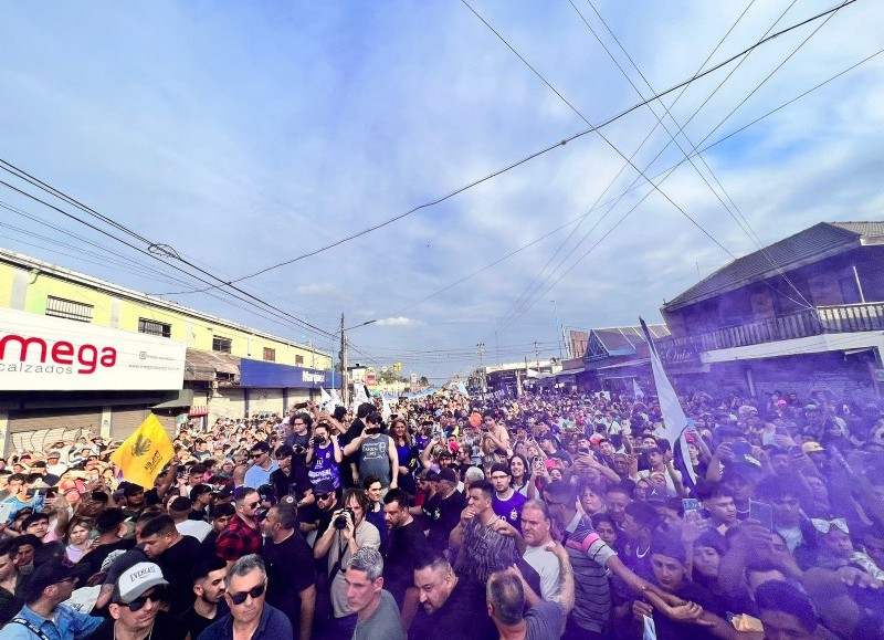 Fue multitudinario el apoyo.