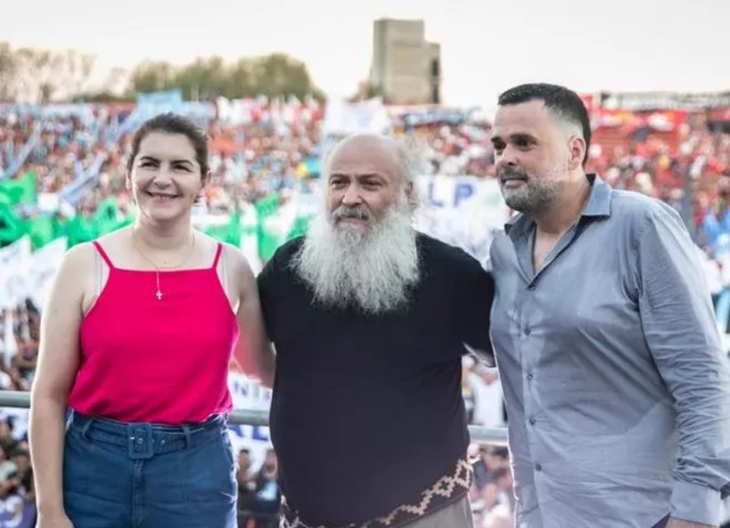 Mariel Fernández, Emilio Pérsico, y Daniel Menéndez, La Patria de los Comunes.
