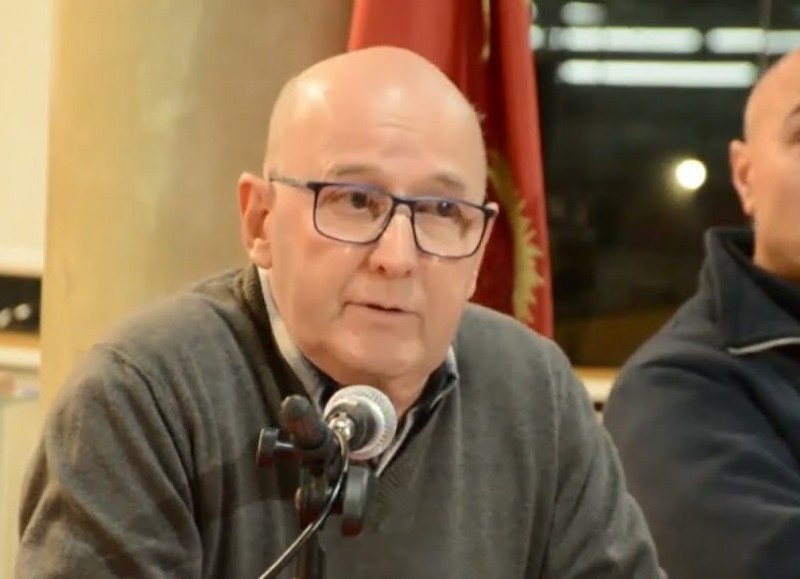 El presidente de Bomberos Voluntarios de Moreno, Carlos Ward.