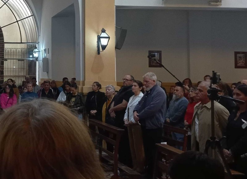 La intendente Mariel Fernández y su pareja Esteban Castro.