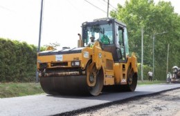 Pilar: avanzan las obras de pavimentación